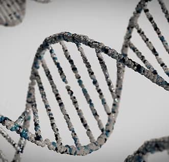 Detail vlákna DNA